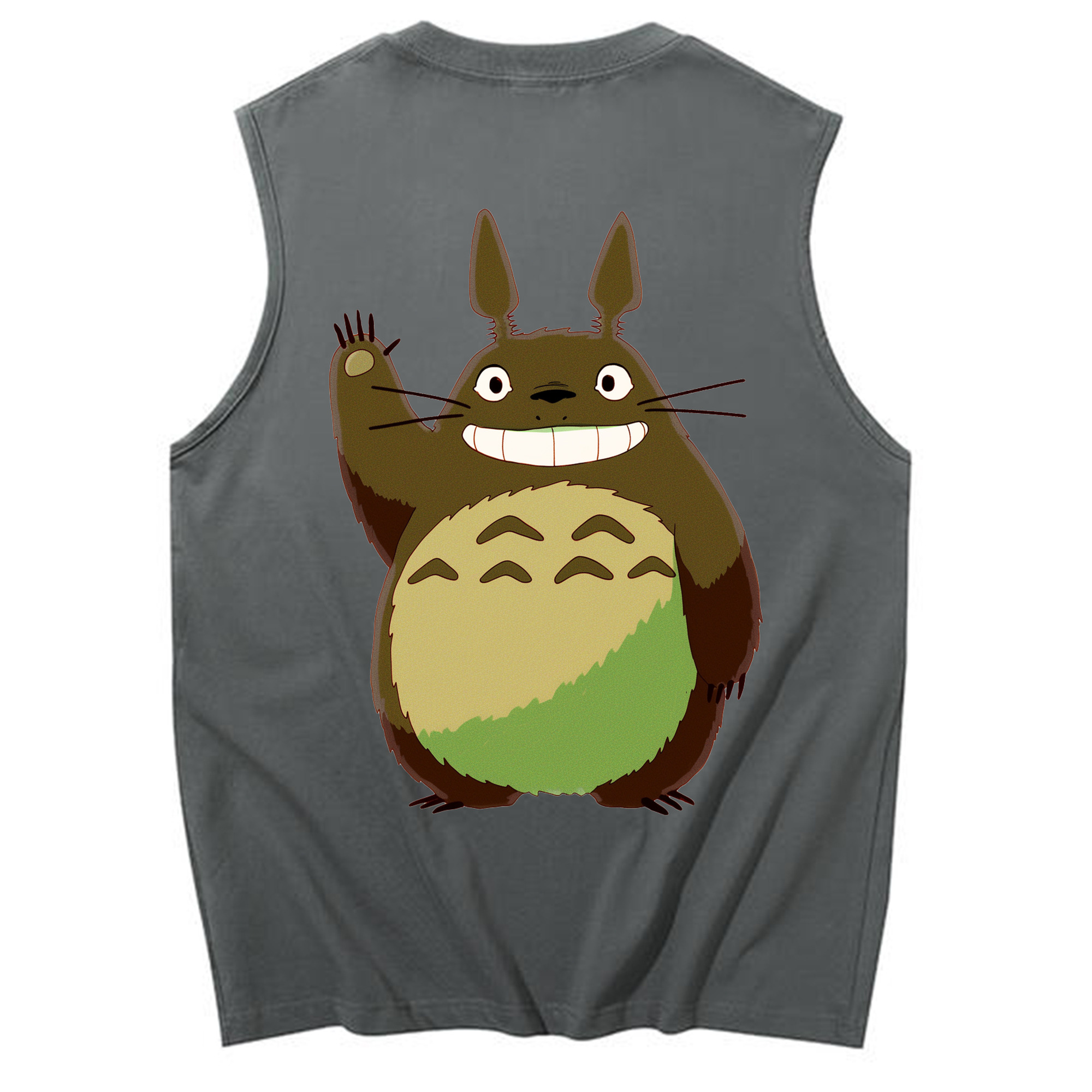 （画像用） となりのトトロ 草壁メイ 草壁サツキ My Neighbor Totoro Satsuki Kusakabe Mei Kusakabe コットン100％タンクトップ（背面プリント）